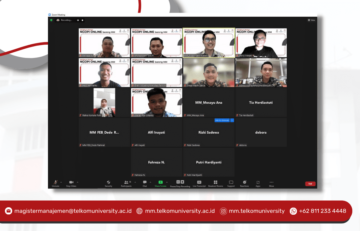 #1 NGOPI (NGObrol Pintar) Online bareng MM Telkom University 2022