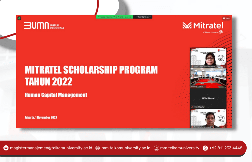 Kick Off Mitratel Scholarship Program dengan Magister Manajemen