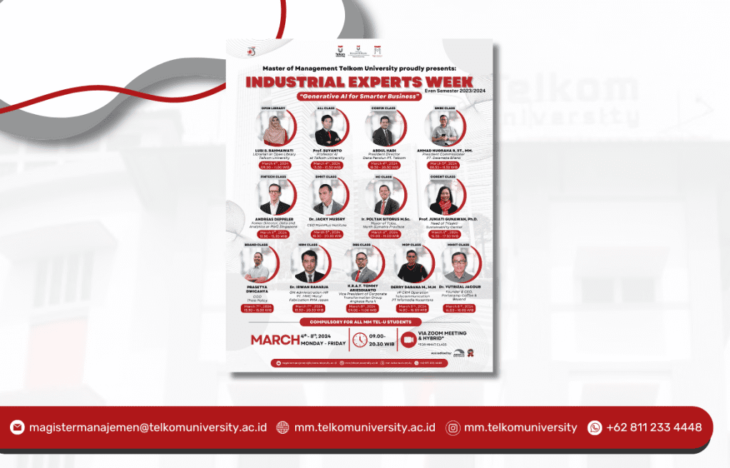 MM Tel-U Gelar Industrial Experts Week Pertama Tahun Ini, Berlangsung 4-8 Maret